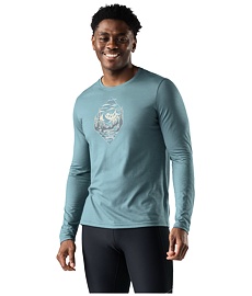Мъжка тениска SMARTWOOL M WANDER VALLEY ACTIVE LONG SLEEVE G
